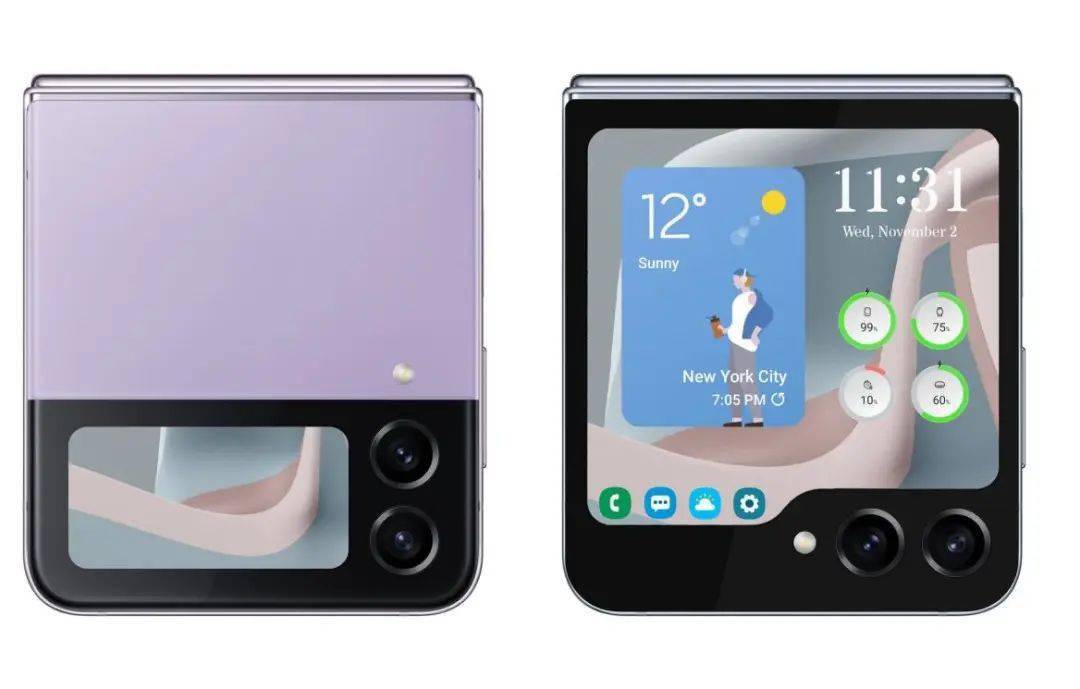 韩版苹果静音软件:三星Galaxy Z Flip5外屏信息曝光： 3.4 英寸，像素密度 305 ppi